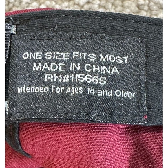 Hogwarts Alumni Strap Back Hat Red Adjustable Baseball Cap Harry Potter - Picture 10 of 10